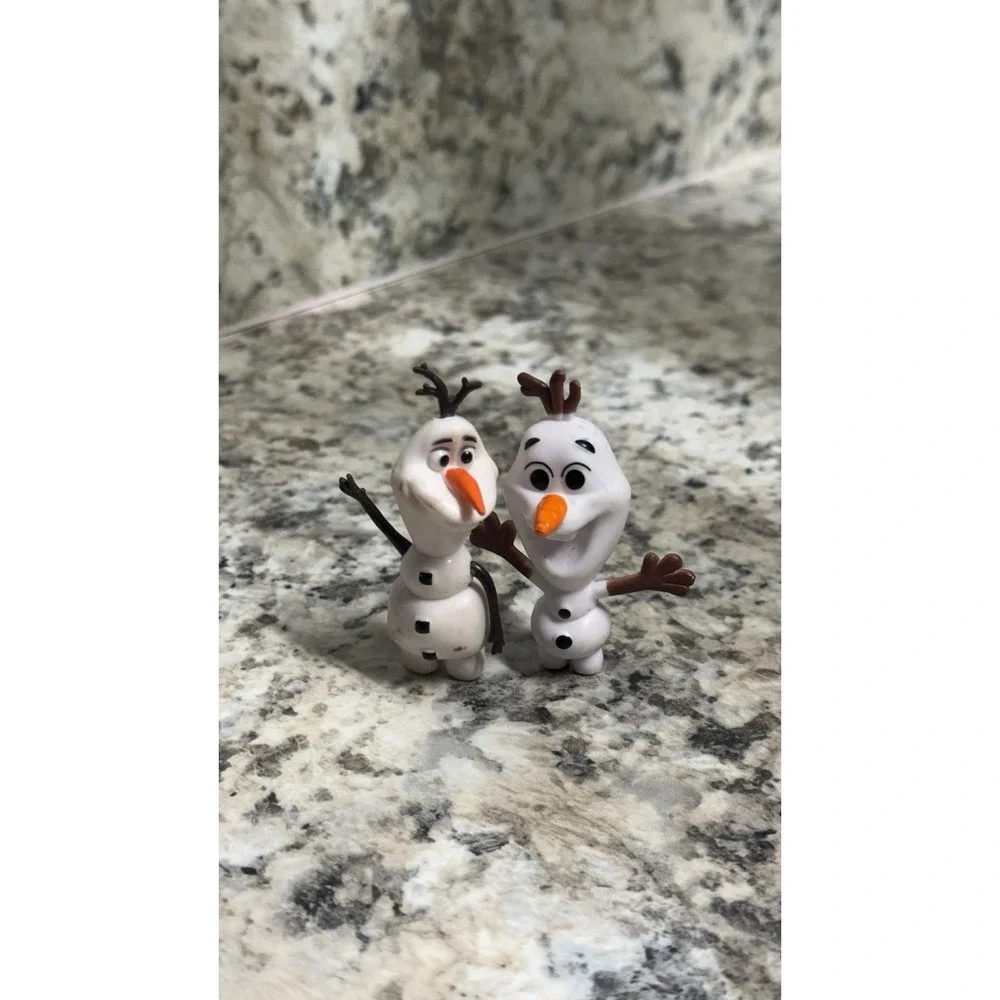 Disney Frozen Olaf Snowman Mini Toy Figure Cake Topper Figurine, 2